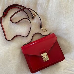 Carlo Pazolini Red Patent Leather Bag
